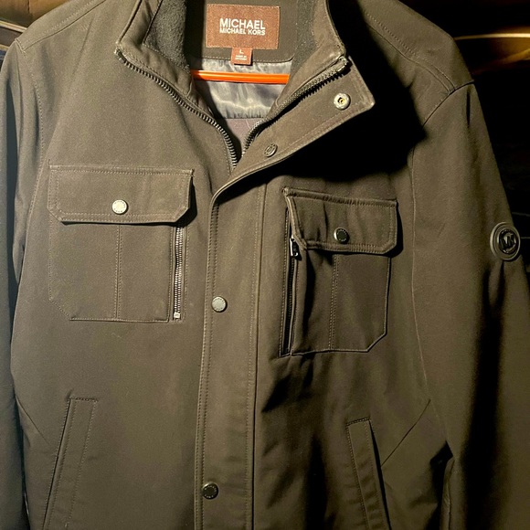 Michael Kors Lightweight Zip up Button Jacket - Picture 1 of 8